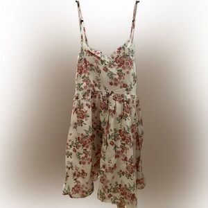 Altar'd State Pink and Green Floral Dress